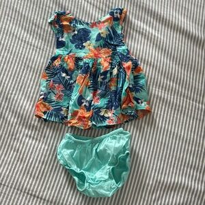 Baby Girl Tropical Ruffle Dress
